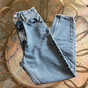 Zara High Rise Classic Denim Jeans